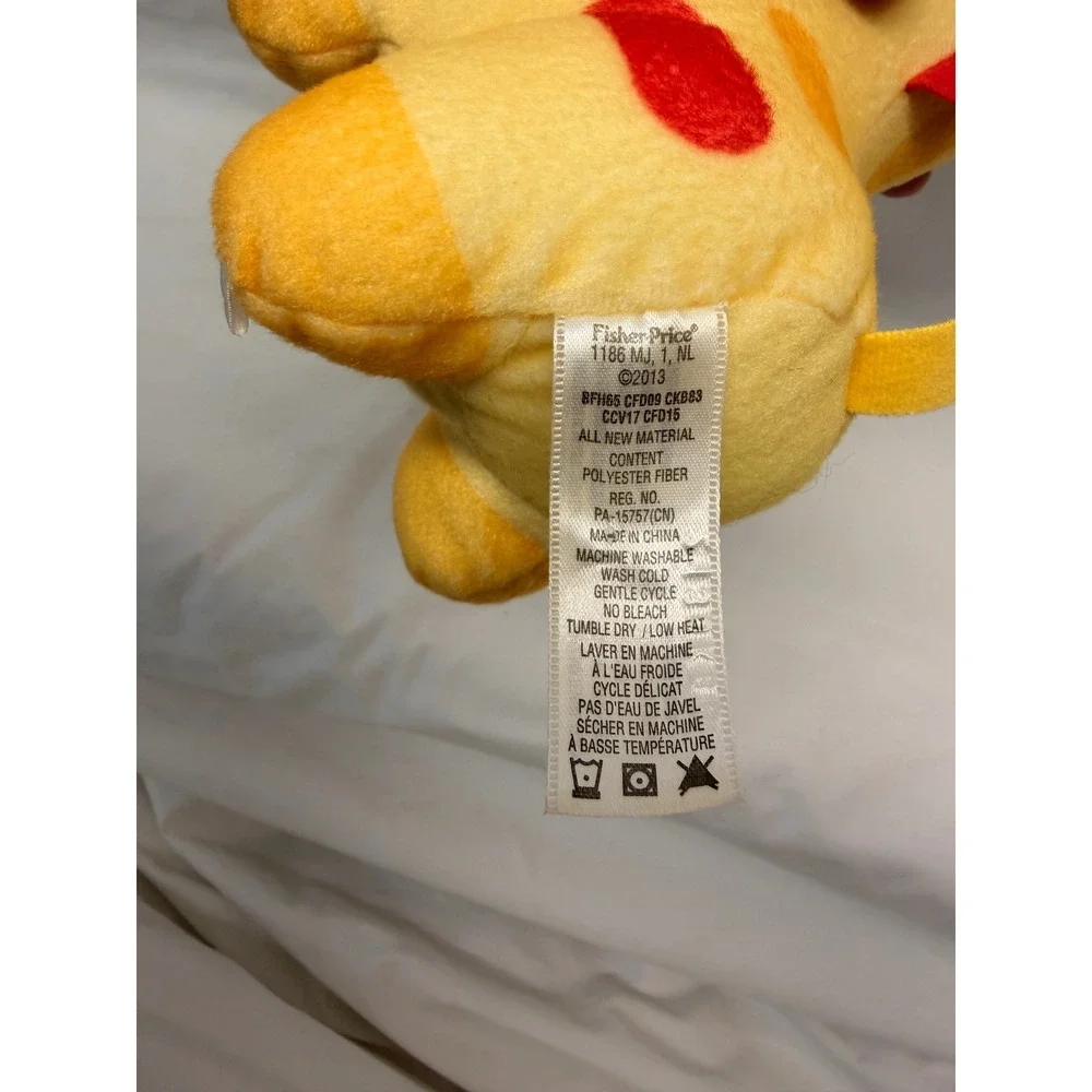Fisher-Price Soothe & Glow Giraffe Plush Musical Toy Yellow 9 Inch WORKS